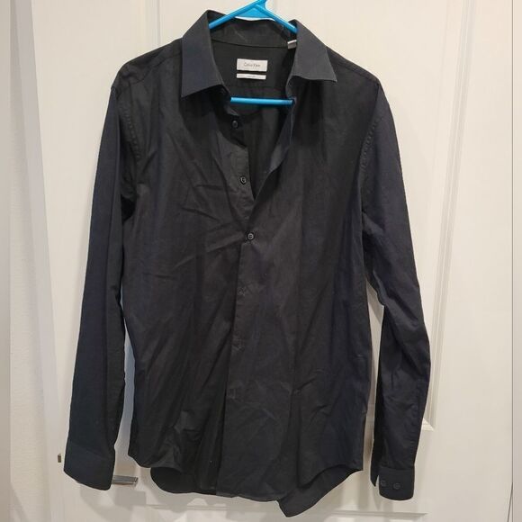 Calvin klein slim fit long sleeve button up shirt - Picture 4 of 12